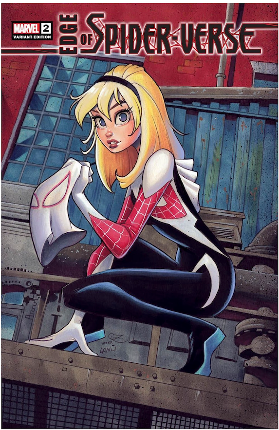 EDGE OF SPIDER-VERSE 2 CHRISSIE ZULLO SPIDER-GWEN VARIANT