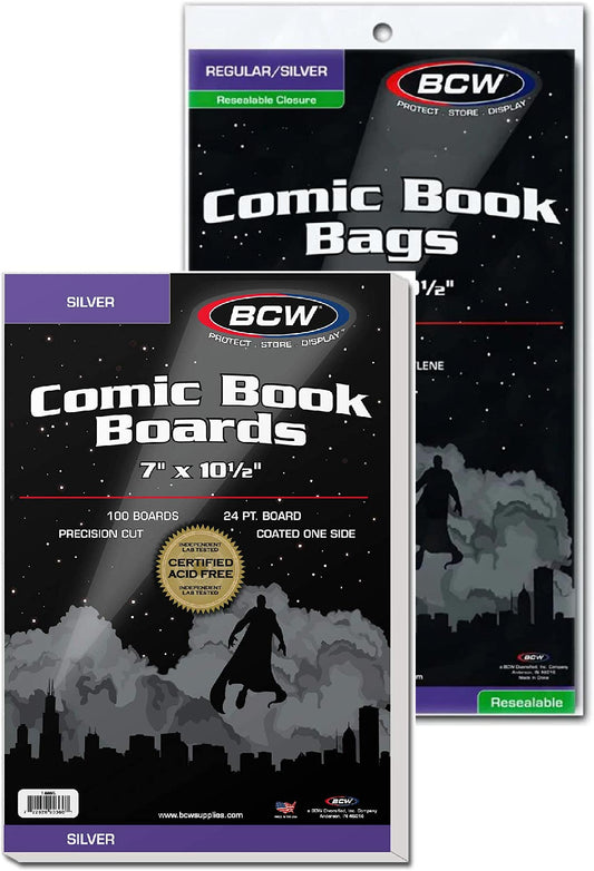 BCW SILVER AGE PRE-MADE BAGS AND BOARDS - The Comic Construct
