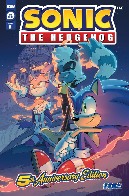 SONIC THE HEDGEHOG #1 5TH ANNV ED 1:25 SET, PRESALE 04/05/23 - The Comic Construct